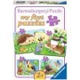 Primul meu puzzle animale din padure 2/4/6/8 piese